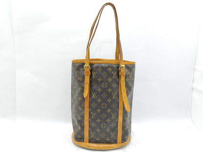 LOUIS VUITTON Monogram Vuitton M42236 Bucket GM Tote Bag Monogram Canvas Brown Tote Bag