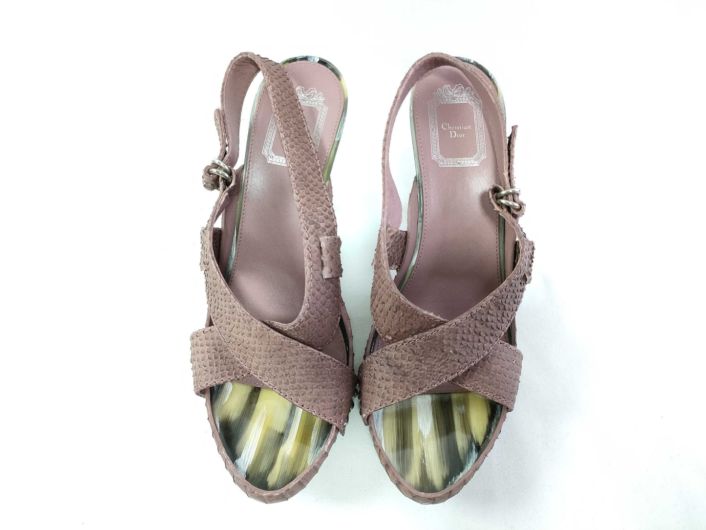 Dior DIOR heel sandals pink box sandals