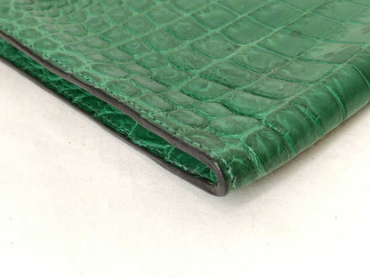 Lucien Pellat-Finet Lucien Pellafinet Lucien Pellafinet Flat Pouch Skull Green Clutch Bag