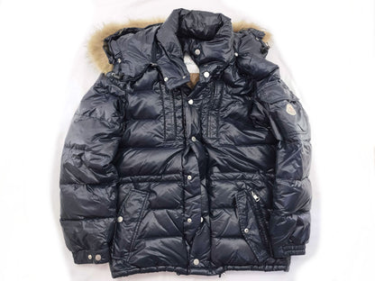 MONCLER Moncler Down Navy Coat