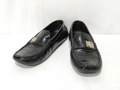LOUIS VUITTON Louis Vuitton Driving Shoes Black Loafers