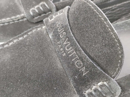 LOUIS VUITTON Louis Vuitton Driving Shoes Black Loafers