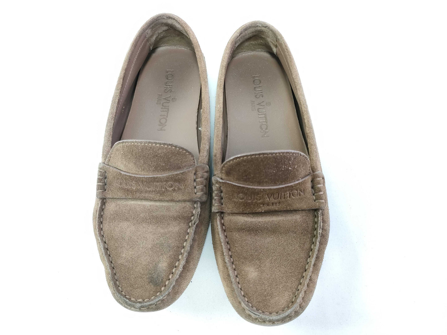 LOUIS VUITTON Louis Vuitton Driving Shoes Black Loafers