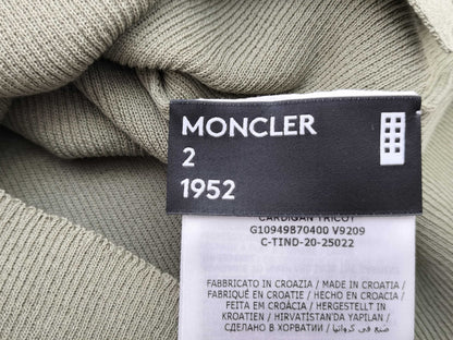 MONCLER MONCLER GENIUS 2 1952 Knitted Cardigan Lime Green Cardigan
