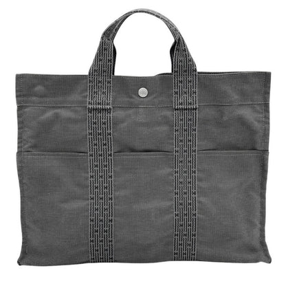 HERMES Bag HERMES Ale Line MM Tote Bag Canvas Large A4 Size Grey Tote Bag