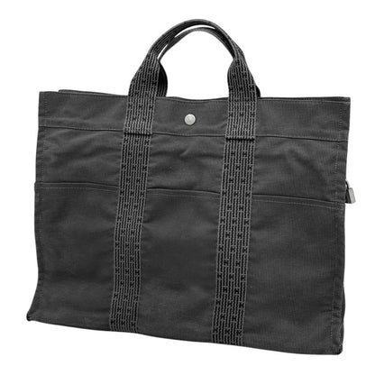 HERMES Bag HERMES Ale Line MM Tote Bag Canvas Large A4 Size Grey Tote Bag