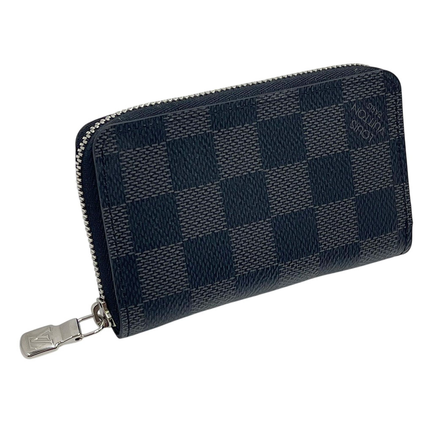 LOUIS VUITTON Louis Vuitton Coin Case N63076 Zippy Coin Purse Damier Graffitt Black Grey Coin Purse Round Zipper LOUIS VUITTON Coin Case