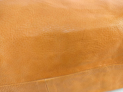 FURLA Handbag Orange Leather Braided Handbag