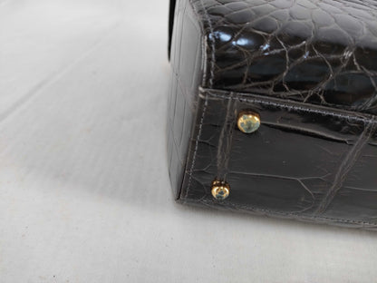 Contes Croco Vanity Bag Handbag Handbag Handbag