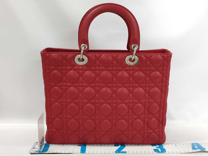 Dior Lady Dior Red Handbag