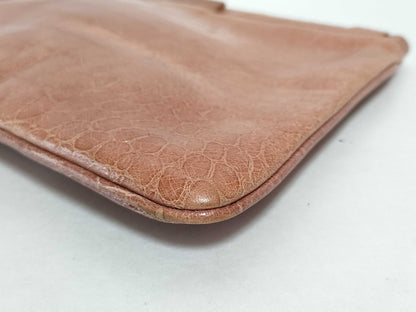 Miu Miu Crocodile Clutch Bag Pink Clutch Bag