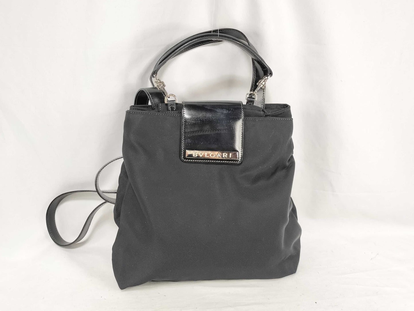 BVLGARI 2-way Backpack/Handbag Leather Backpack