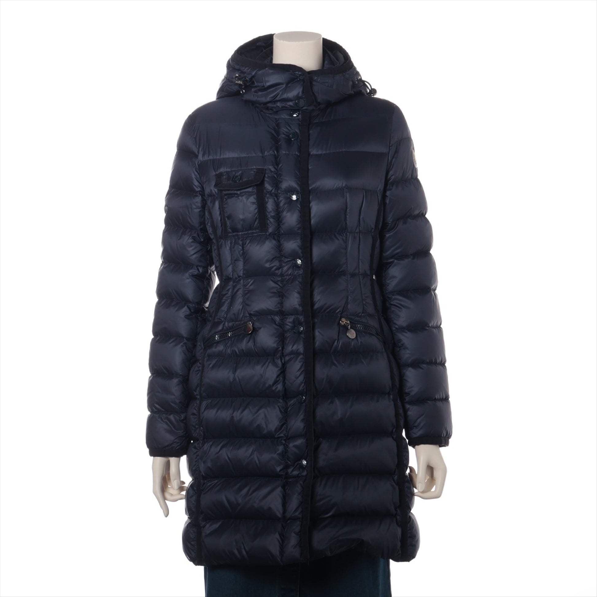 MONCLER Moncler HERMINE Nylon Down Coat 0 E Hood Removable Jacket