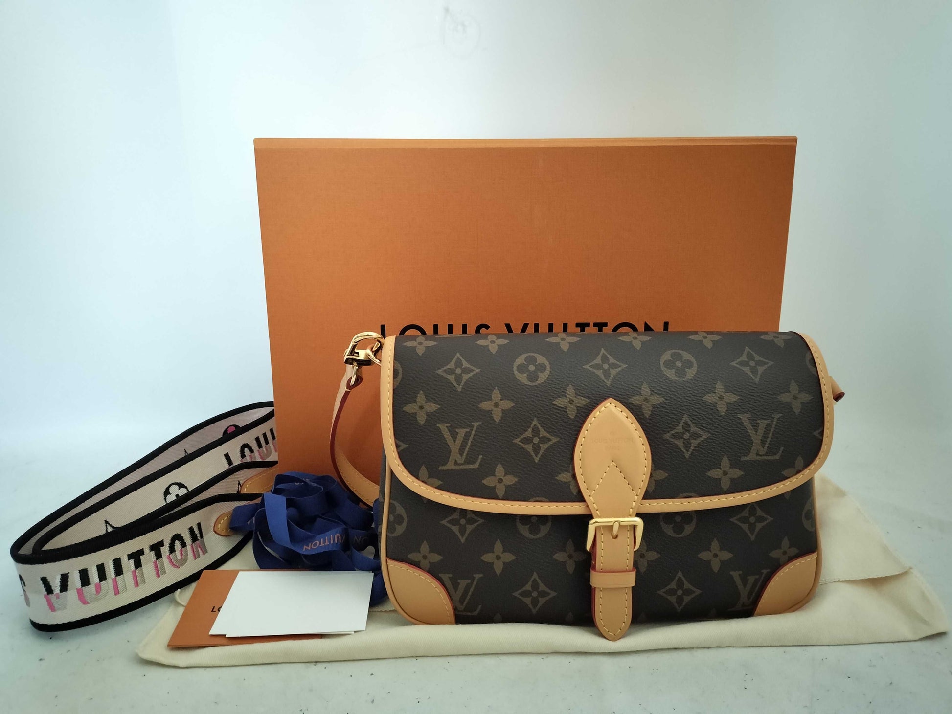 LOUIS VUITTON Monogram M45985 Diane Clutch Bag Shoulder Bag