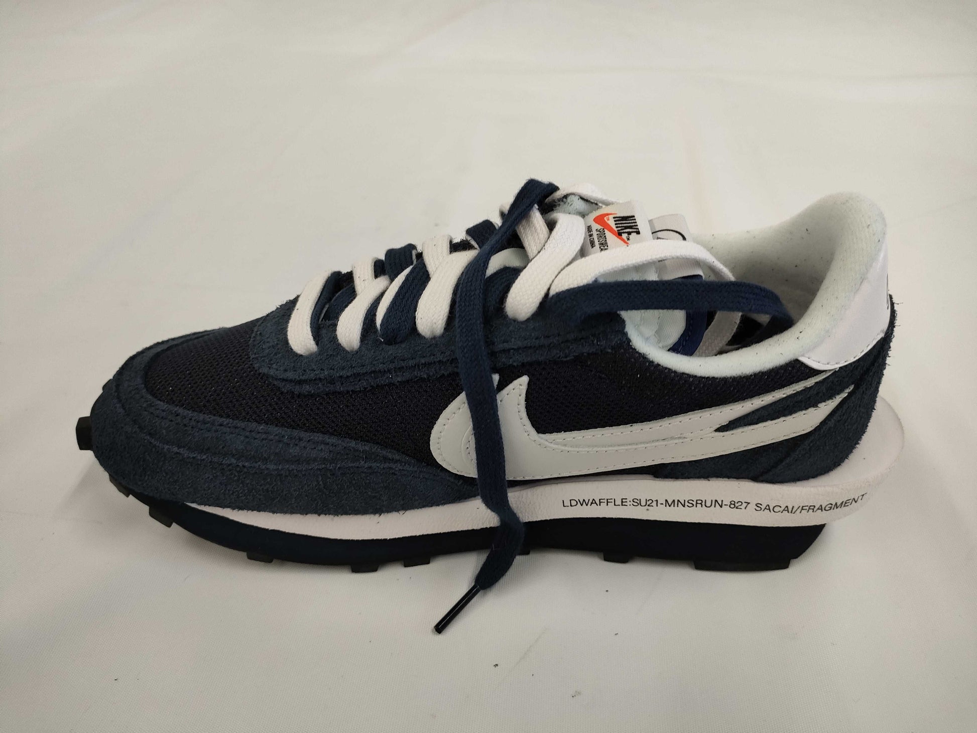 NIKE DH2684-400 Fragment x sacai x Nike LD Waffle Blackended Blue Size 25.5 Sneakers