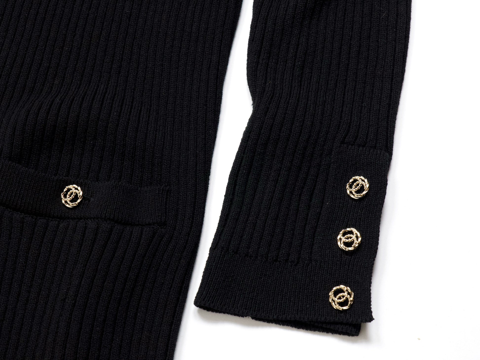 CHANEL Maxi Length Thick Knit Coat 48 Rare Size 21C Coat