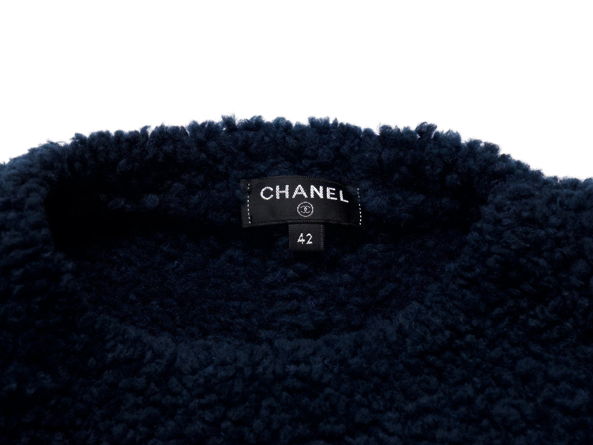 CHANEL Teddy Knit 42 Tops