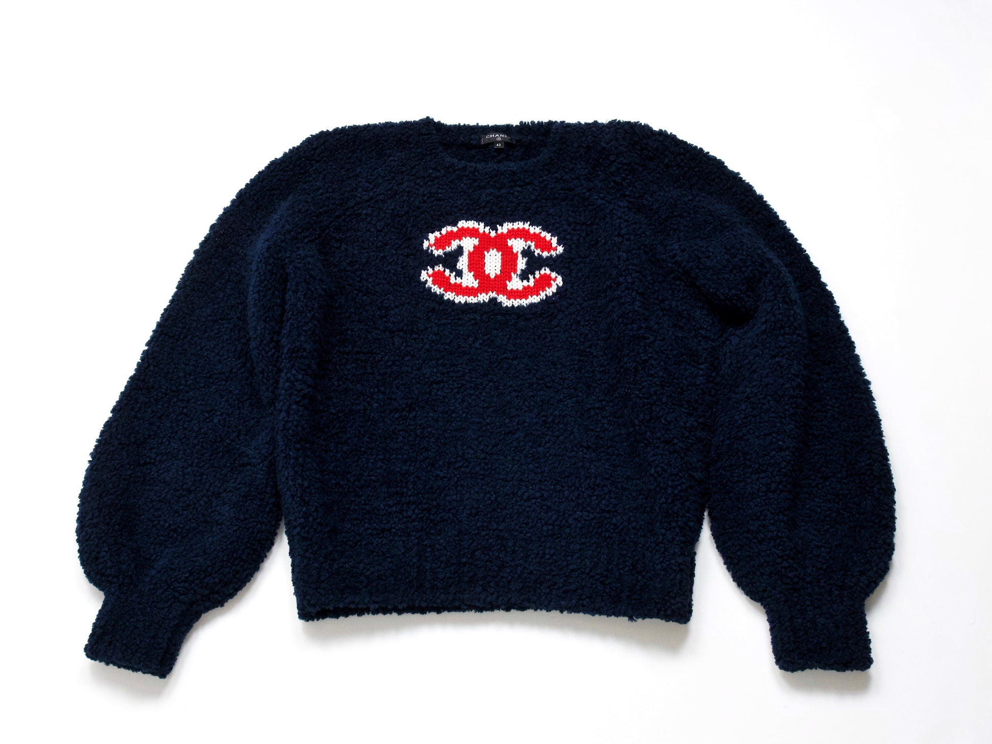 CHANEL Teddy Knit 42 Tops
