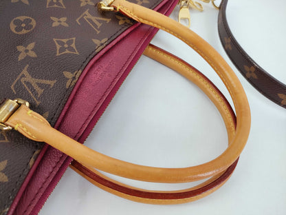 LOUIS VUITTON Monogram Pallas BB 2-Way Handbag/Shoulder Bag, Raisin Dark Bordeaux, M42961