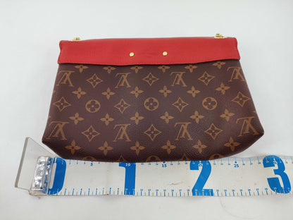 LOUIS VUITTON Monogram Pallas Chain Handbag Shoulder Bag Semi-Shoulder Bag One-Shoulder Bag Cerise M41201 Shoulder Bag