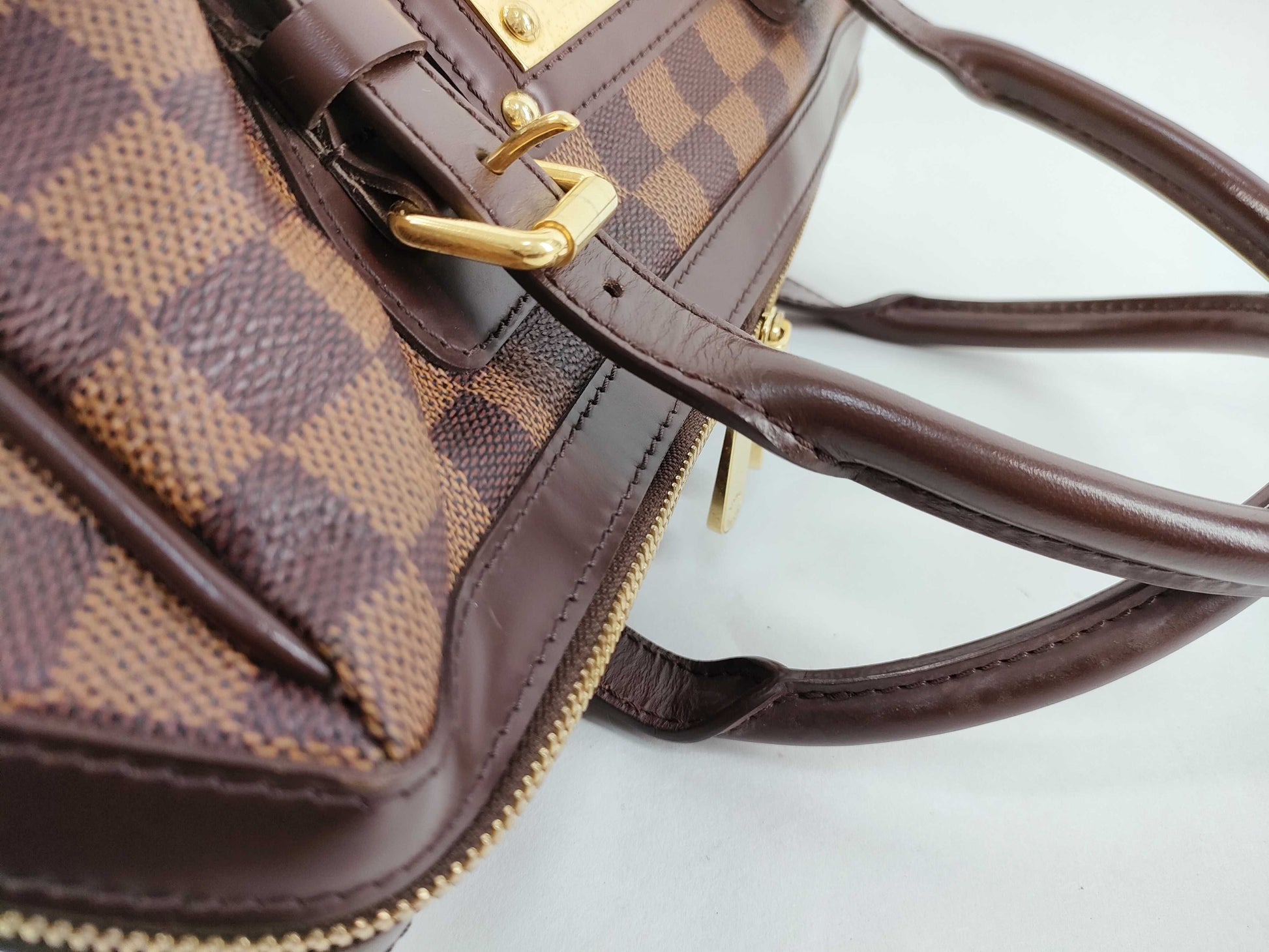 LOUIS VUITTON Damier Berkeley Handbag N52000 Brown Boston Bag