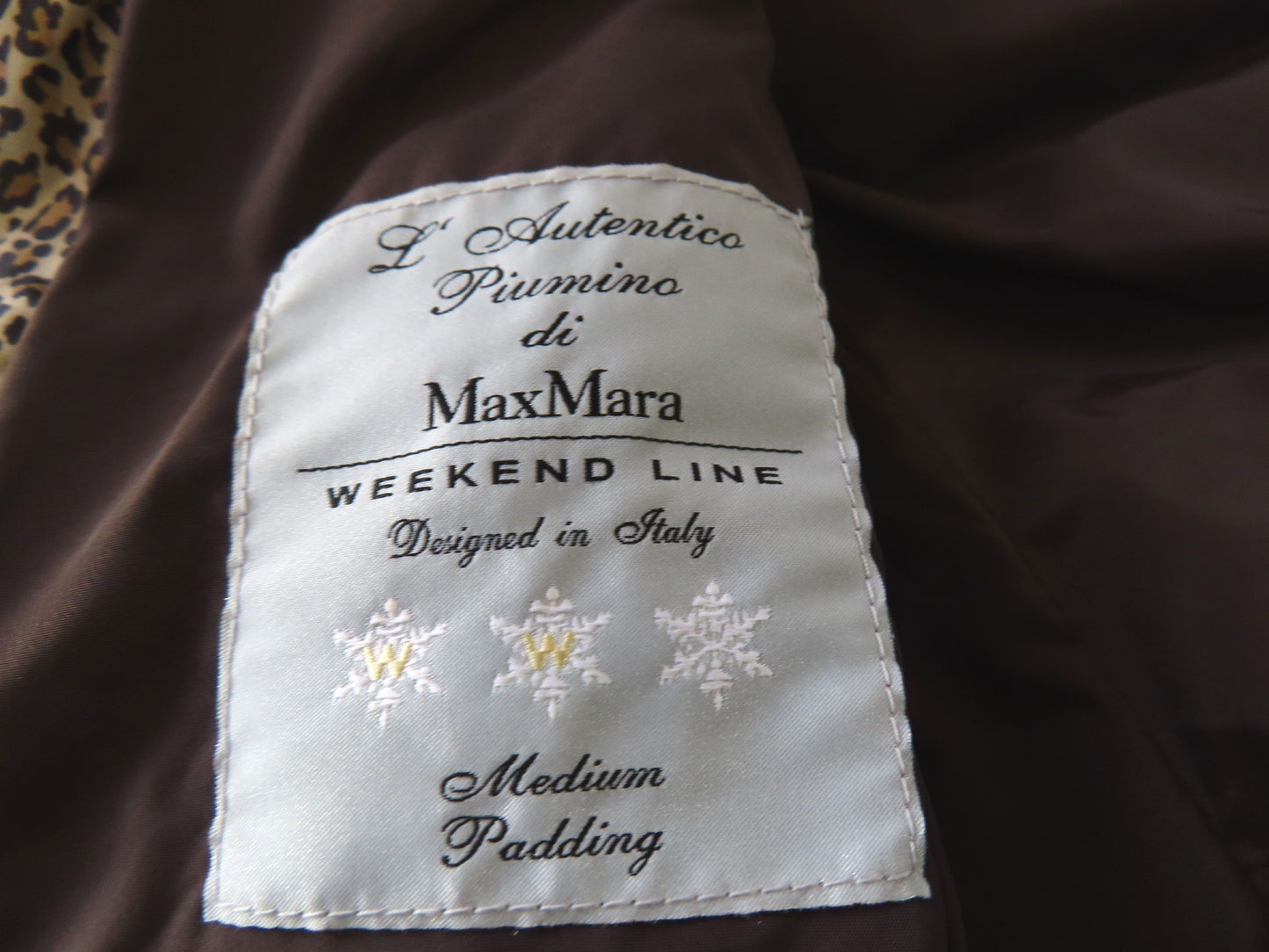 MaxMara MaxMara Down Jacket Leopard Print Size 44 Jacket