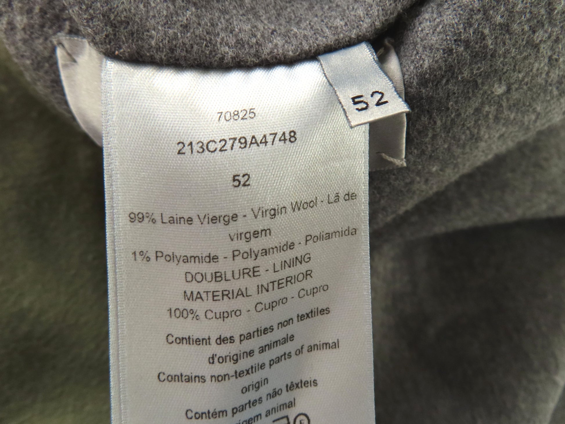 Dior DIOR MEN Kim Jones period tailored jacket with button closure