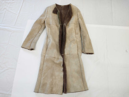MaxMara Max Mara Mouton Coat Leather Size 42 Coat