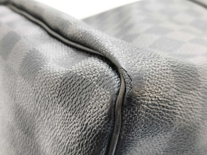 LOUIS VUITTON Damier Graffit Louis Vuitton Damier Graffit N41413 Key Port Bandriere 55 MB2038 Boston Bag