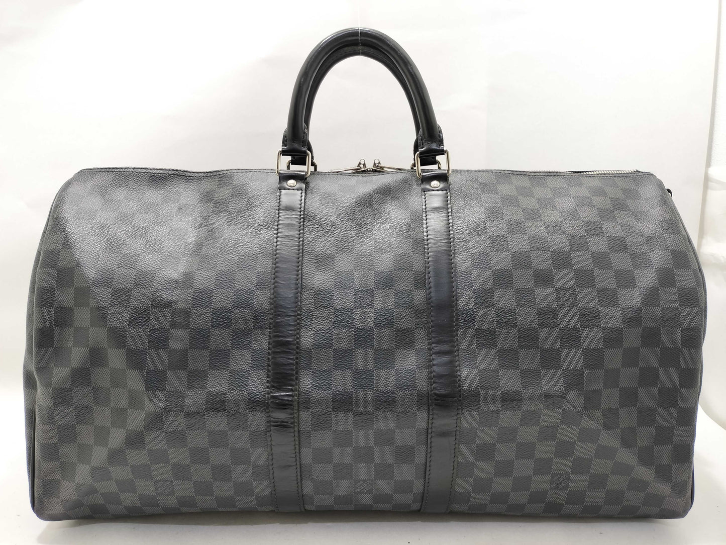 LOUIS VUITTON Damier Graffit Louis Vuitton Damier Graffit N41413 Key Port Bandriere 55 MB2038 Boston Bag