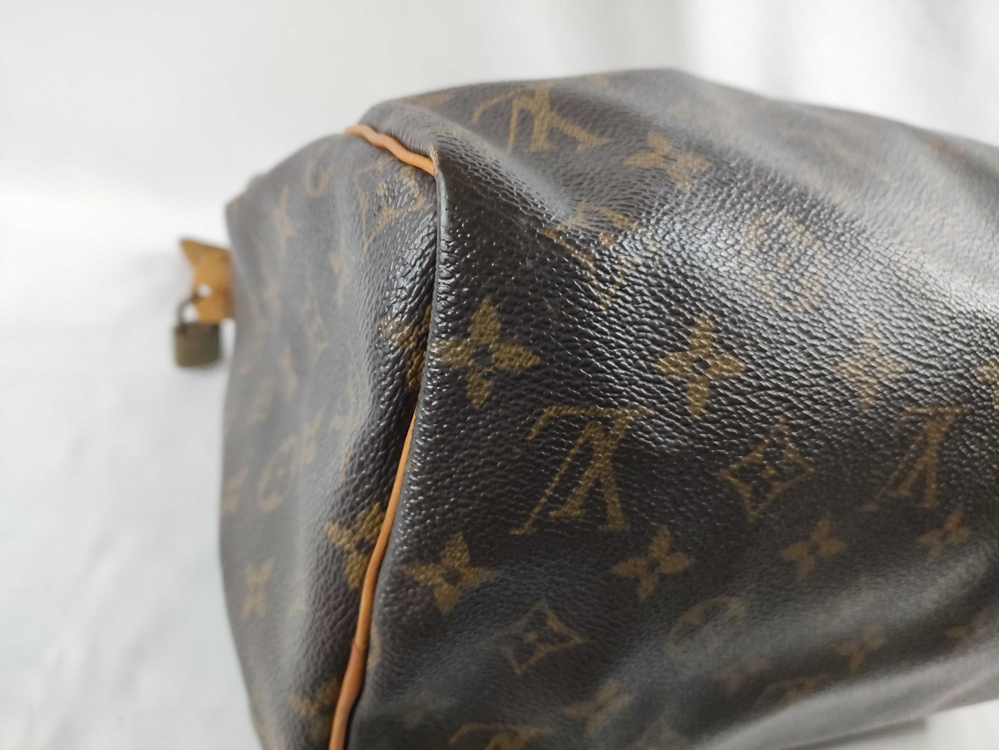 LOUIS VUITTON Monogram M41526 Speedy 30 Handbag, Mini Boston Bag, Broken Zipper Pull