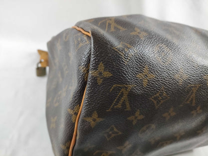 LOUIS VUITTON Monogram M41526 Speedy 30 Handbag, Mini Boston Bag, Broken Zipper Pull