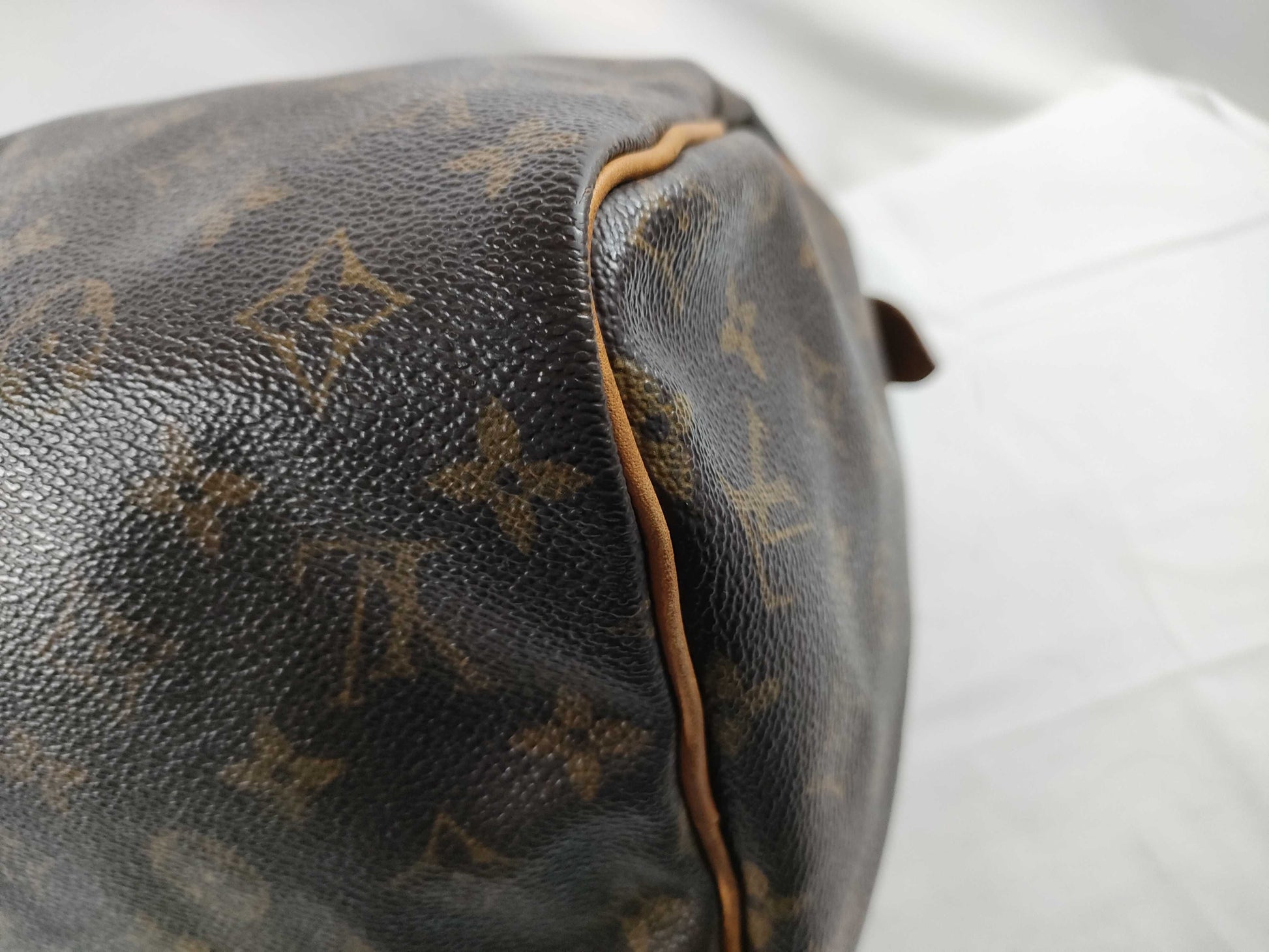 LOUIS VUITTON Monogram M41526 Speedy 30 Handbag, Mini Boston Bag, Broken Zipper Pull