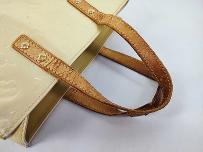 LOUIS VUITTON Vernis Louis Vuitton Vernis Enamel Yellow Handbag