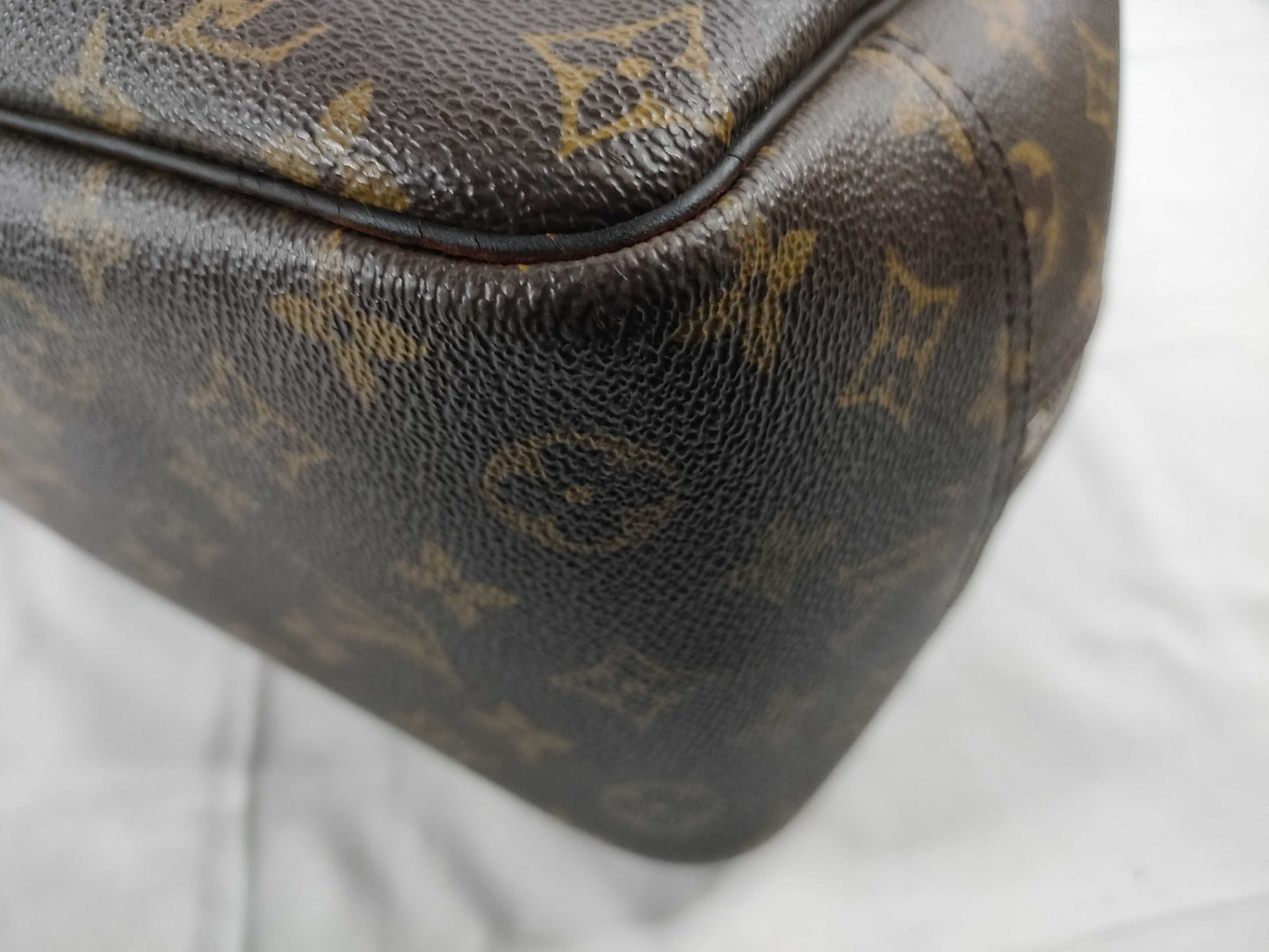 LOUIS VUITTON Monogram Deauville 2-way bag, handbag/shoulder bag, Monogram leather, brown, M47270 handbag