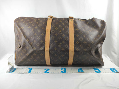 LOUIS VUITTON Monogram Keepall 55 Boston Bag, Monogram Leather, Brown, M41424/FL0999 Boston Bag