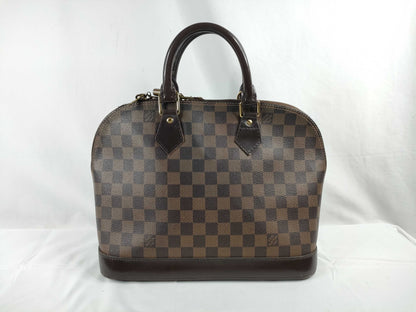LOUIS VUITTON Damier Alma Damier Handbag Leather Brown N51131/FL2097 Handbag