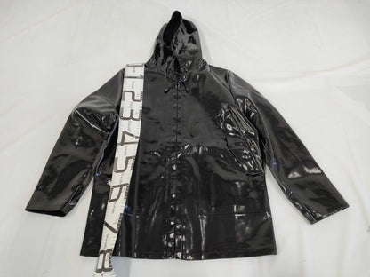 LOUIS VUITTON Louis Vuitton Enamel Hoodie Coat Black 48 Coat