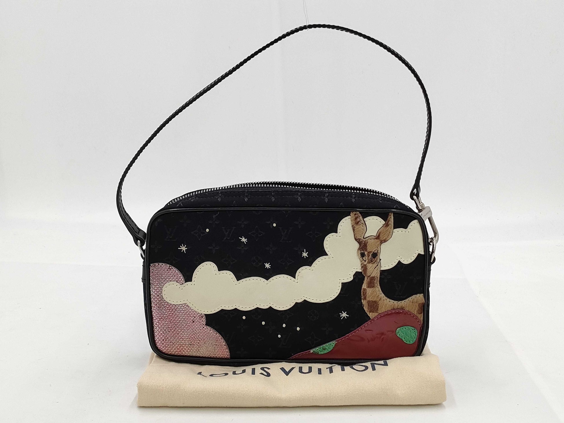 LOUIS VUITTON Pochette Comte de Fée Bag in Monogram Satin M92275