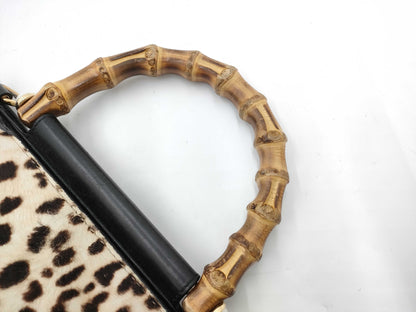 GUCCI GUCCI 459076 Horsehair Bamboo Bag
