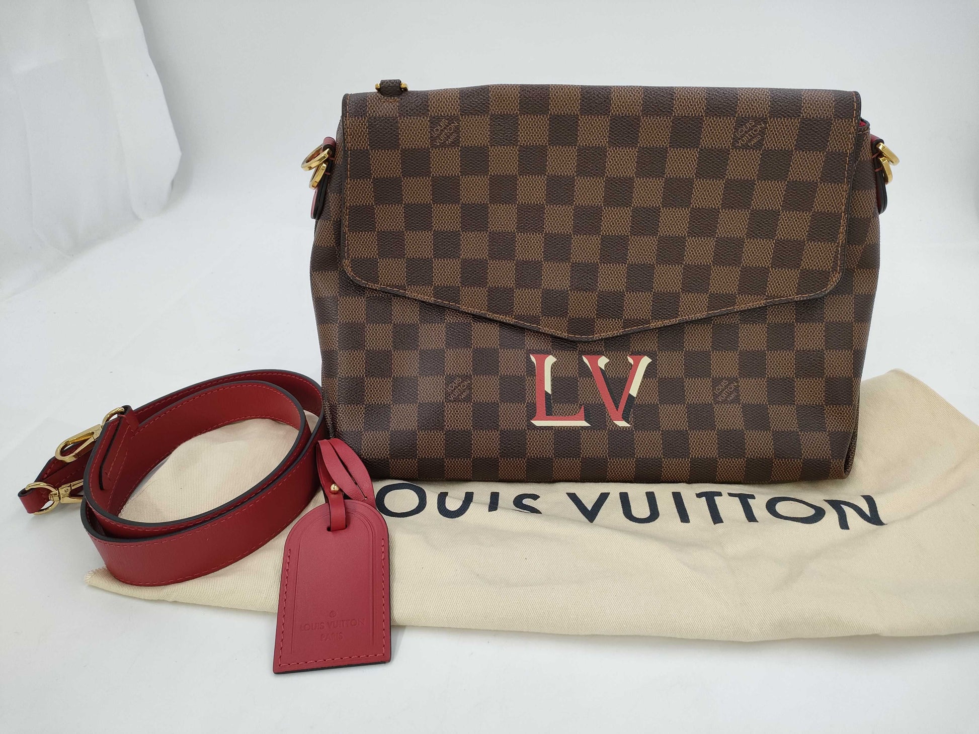 LOUIS VUITTON Damier Bobur MM N40176 Bag