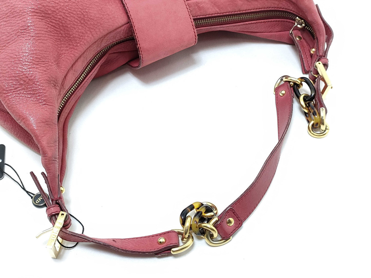 FENDI Red Baguette Shoulder Bag