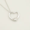 Tiffany&Co. Tiffany&Co. Tiffany&Co. TIFFANY&Co. Open Heart 16mm Elsaperetti Necklace Silver 925 SV925 Weight 3.70g Necklace