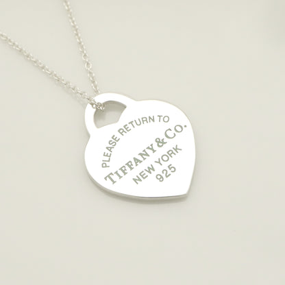 Tiffany&Co. Tiffany&Co. Tiffany&Co. Tiffany&Co. Return to Tiffany Heart Tag Enamel Necklace Silver925 SV925 Weight 3.26g Necklace