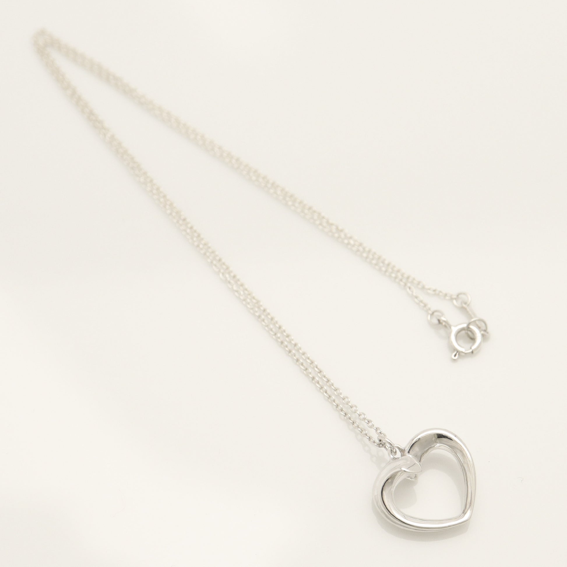 Tiffany&Co. Tiffany&Co. Tiffany&Co. Tiffany&Co. Tenderness Heart Necklace Pendant Silver925 SV925 Weight 3.88g Necklace