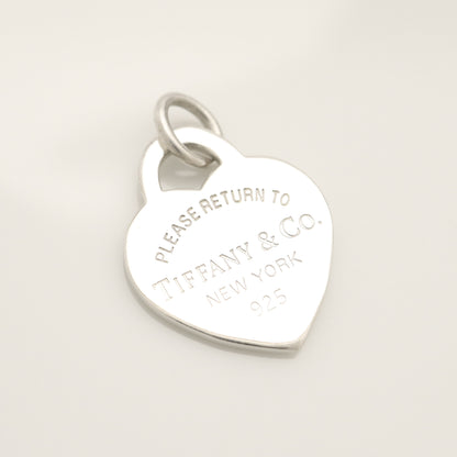 Tiffany&Co. Tiffany&Co. Tiffany&Co. Tiffany&Co. Return to Tiffany Heart Tag Charm Silver925 SV925 Weight 2.35g Pendant Top