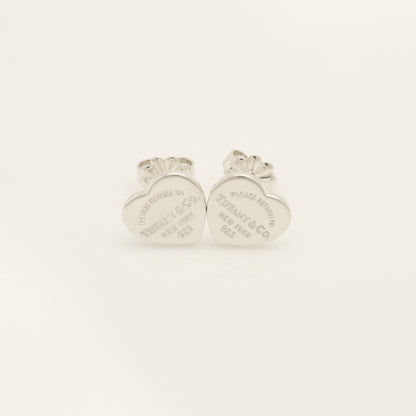 Tiffany&Co. Tiffany&Co. Tiffany&Co. Tiffany&Co. Return to Tiffany Heart Tag Earrings Silver925 SV925 Weight 2.11g Earrings