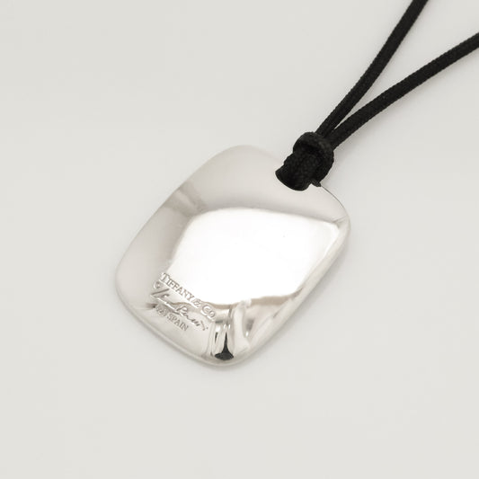 Tiffany&Co. Tiffany&Co. Tiffany&Co. Tiffany&Co. Square Excavator Elsa Peretti Necklace Silver 925 SV925 Weight 8.22g Necklace