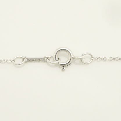 Tiffany&Co. Tiffany&Co. Tiffany&Co. Tiffany&Co. Modern Heart 1P Pink Sapphire Necklace Silver 925 SV925 Weight 4.28g Necklace