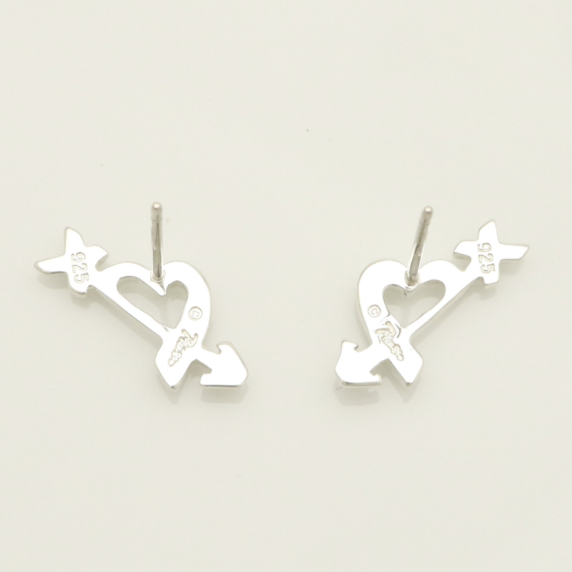 Tiffany&Co. Tiffany&Co. Tiffany&Co. Tiffany&Co. Loving Heart Arrow Paloma Picasso Stud Earrings Silver 925 SV925 Weight 1.66g Earrings